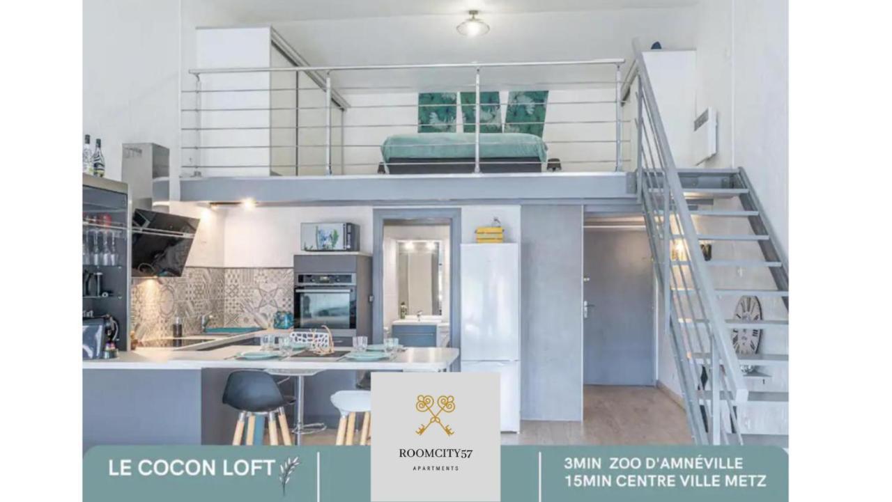 Le Cocon Loft Metz Luxembourg Un-Sejour-A-Part Apartment Amneville Bagian luar foto